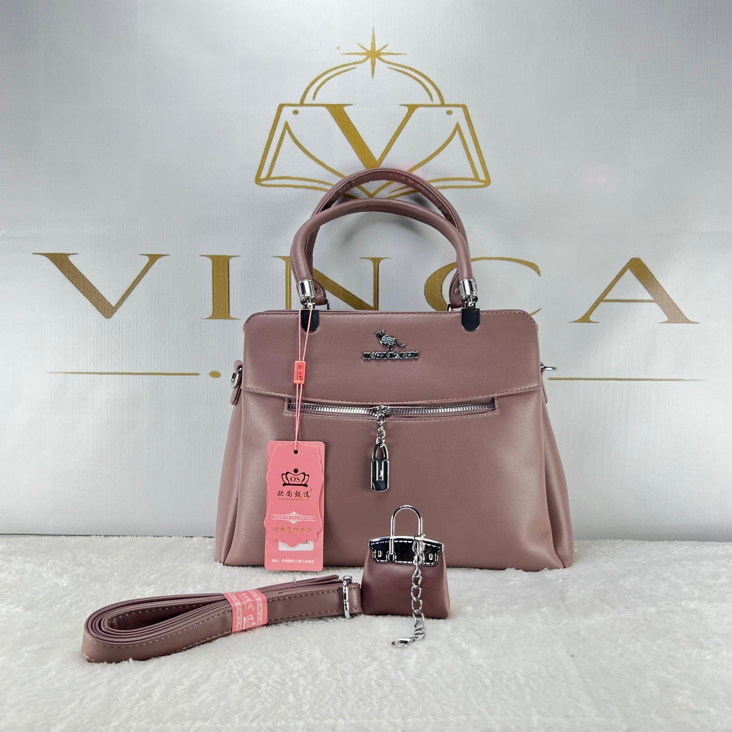Vinca Grace Zip Tote Bag | Luxury Ladies Handbags Pakistan