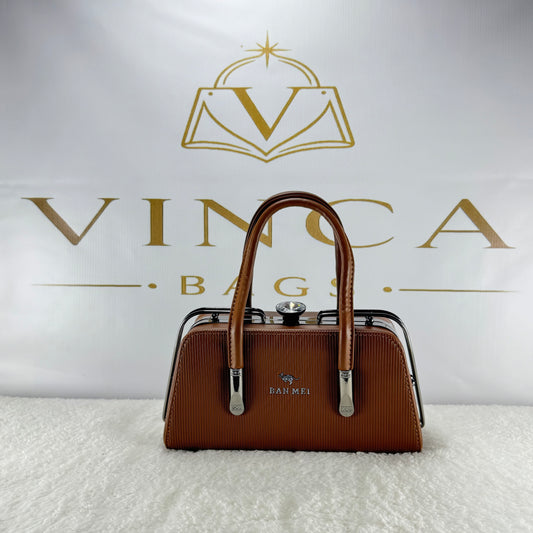 Vinca Ribbed Luxury Hand Bag | Elegant Premium Women’s Purse