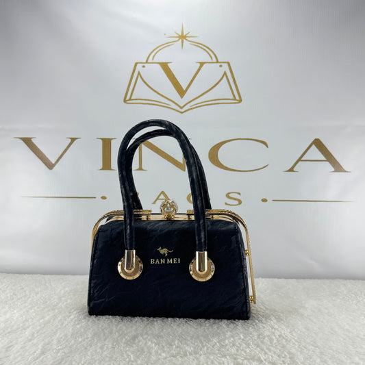 Vinca Elegant Pearl Clasp Handbag | Luxury Women’s Structured Purse