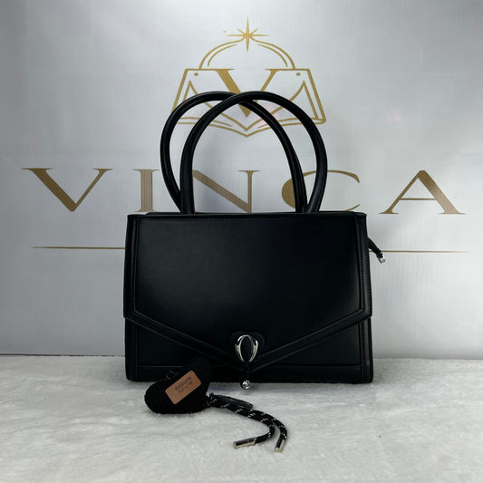 Vinca Celeste Tote – Elegant Top Handle Handbag