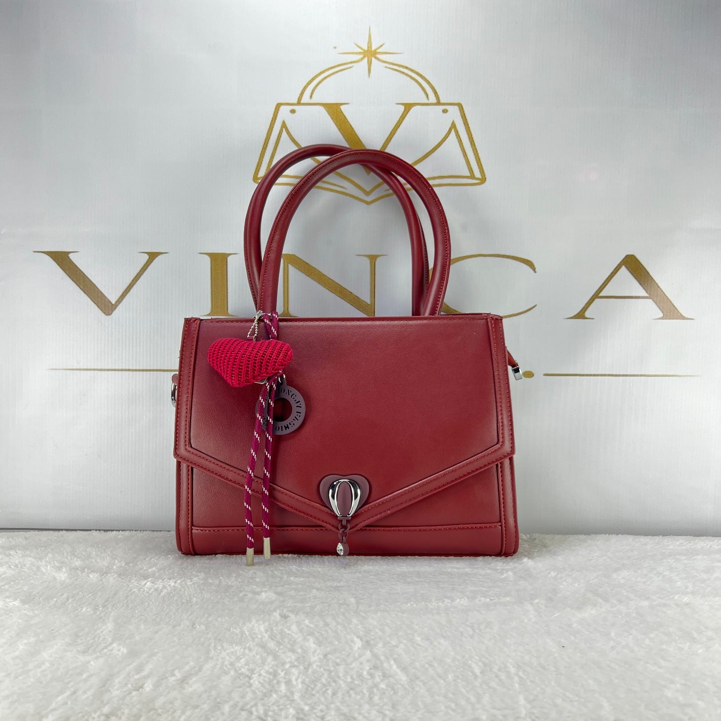 Vinca Celeste Tote – Elegant Top Handle Handbag